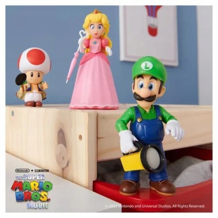 JAP-MARIO-Movie-Figurka-Luigi-13cm-Plec-Brak-informacji-Chlopcy-Dziewczynki